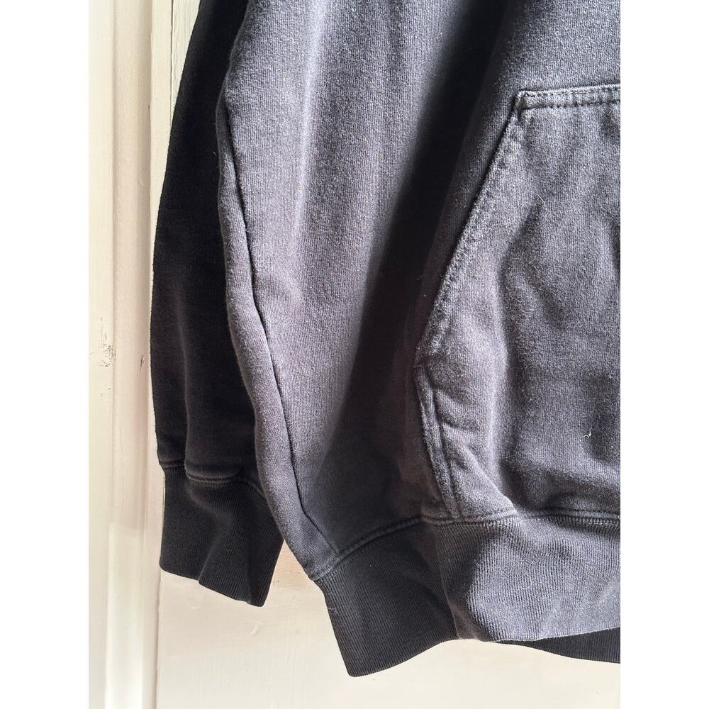 Brandy Melville Malibu California Oversized Zip-Up Hoodie Black One Size - Picture 7 of 10